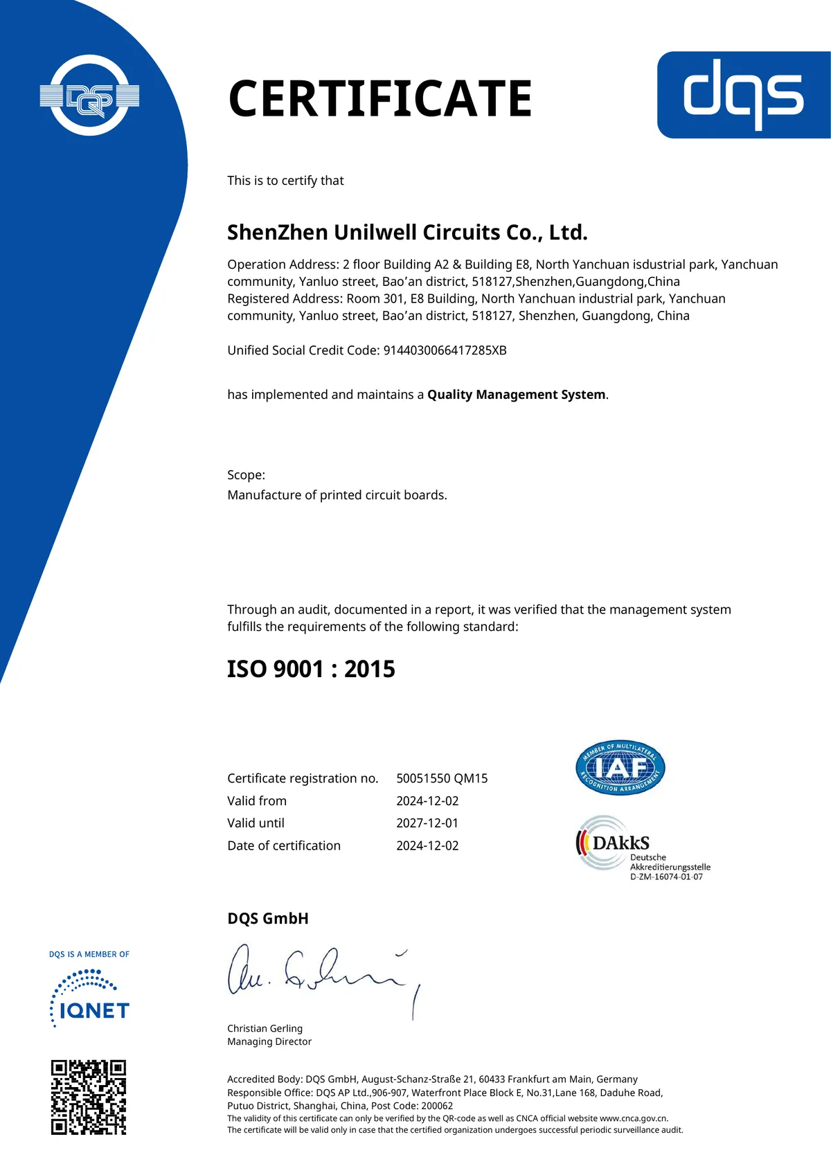 ISO 9001 PCB Tiekėjo Vertinimas ir Rizikos Pirkėjui